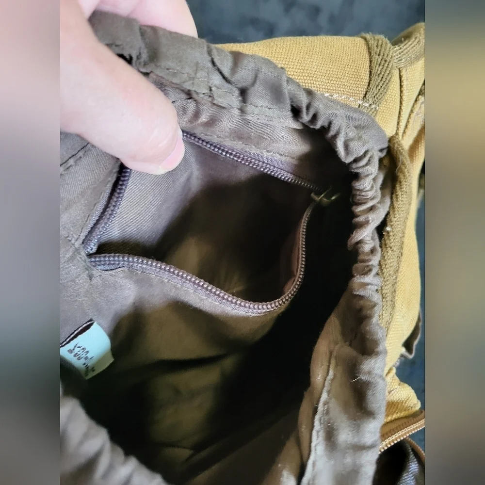 Koolertron Canvas Tan and Brown Bag - Picture 7 of 9